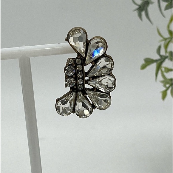 Whispering Butterfly Rhinestone Earrings Delphine sparkling - Picture 3 of 11